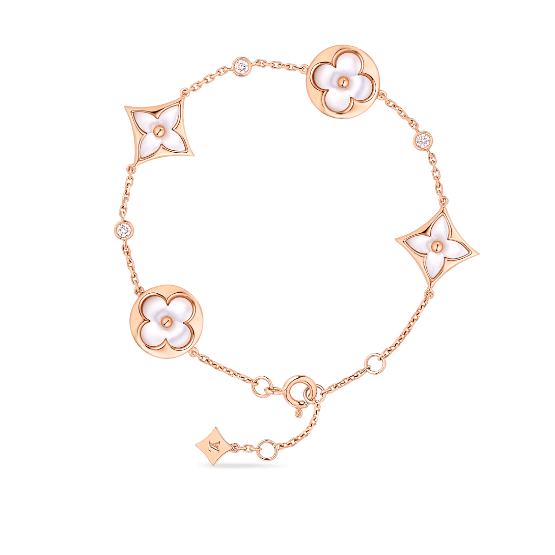 18K Louis Vuitton Colour Blossom Balenciaga Multi-Motif Bracelet
