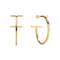 18K Tiffany Hoop Earrings