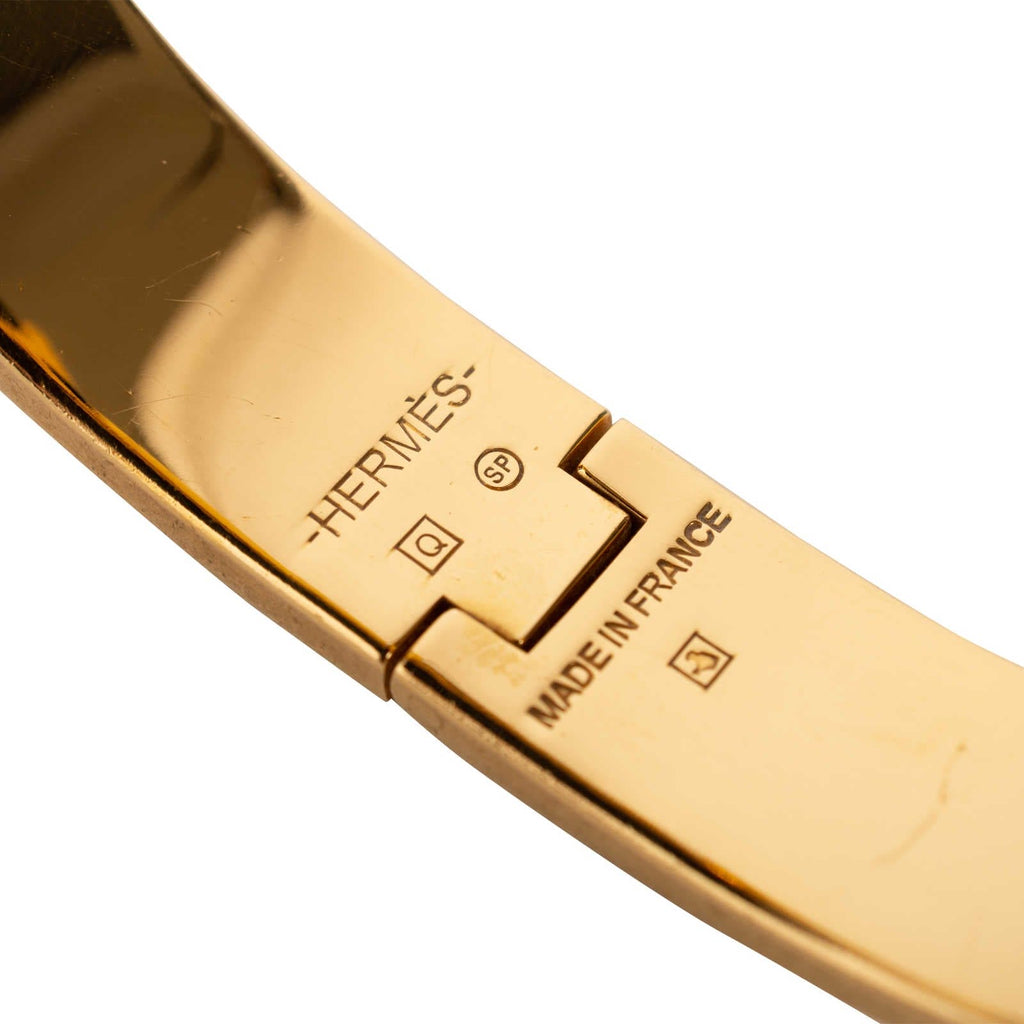 18K Clic Hermes White Bracelet