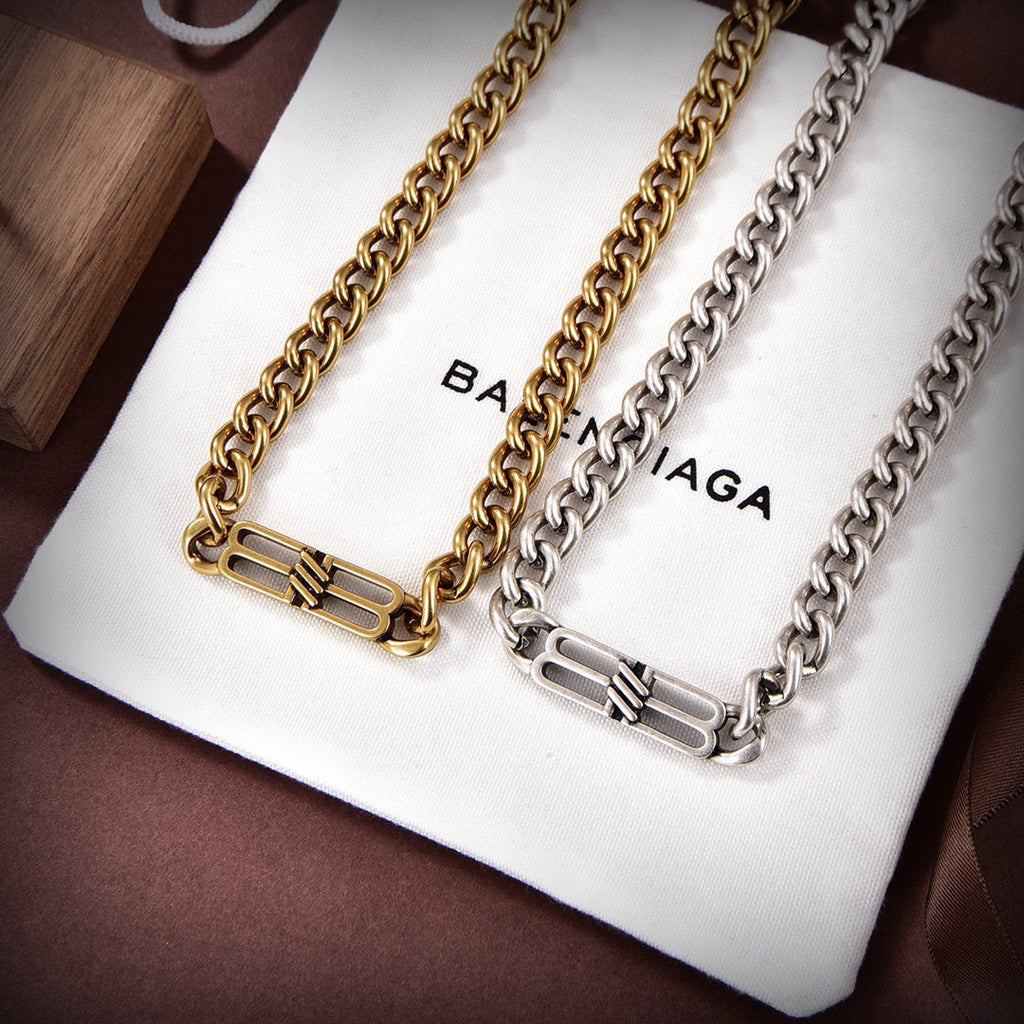 18K Balenciaga Icon Chain Necklace