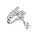 18K  Chanel Diamond No.5 Drop Ring
