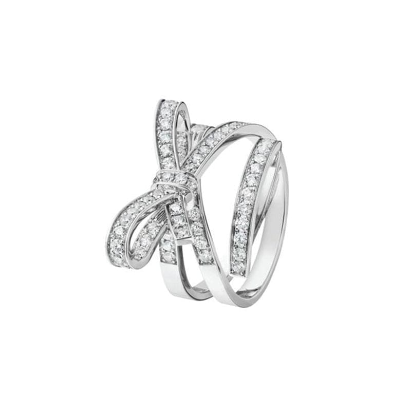 18K  Chanel Diamonds Knot Ring