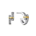 18K Tiffany Edge Hoop Earrings
