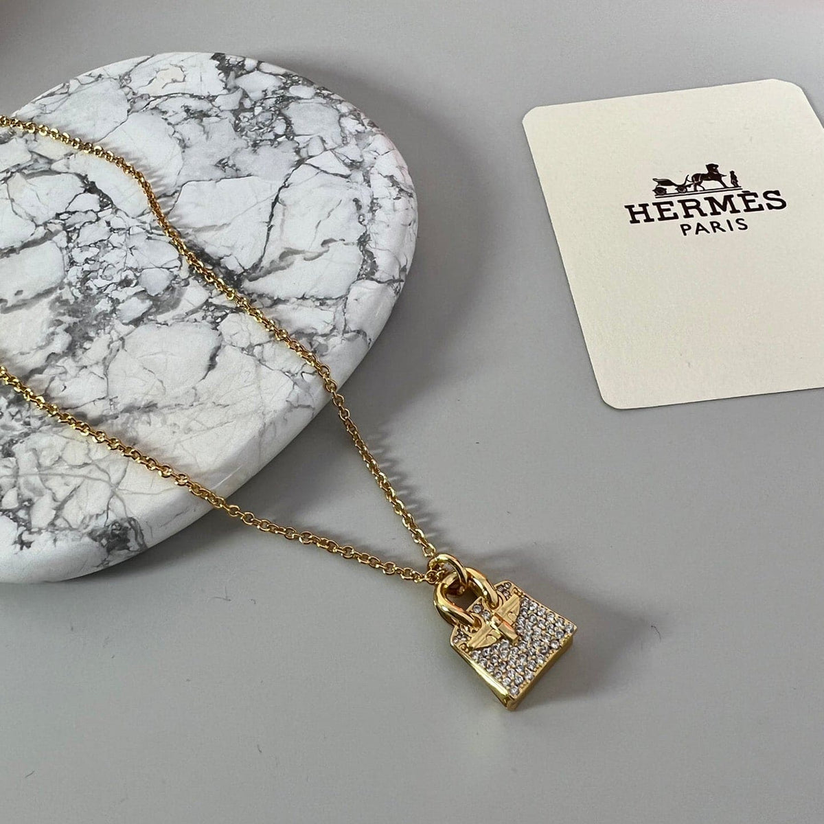 18K Amulettes Birkin Pendant Hermes Necklace