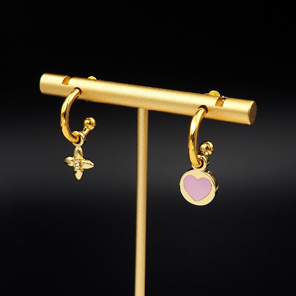 18K Louis Vuitton Iconic Heart Earrings