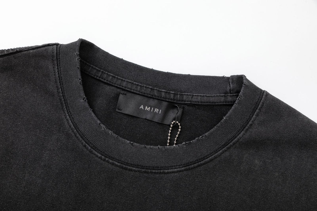 AMIRI Lounge Crystal Embellished Cotton Graphic T-Shirt
