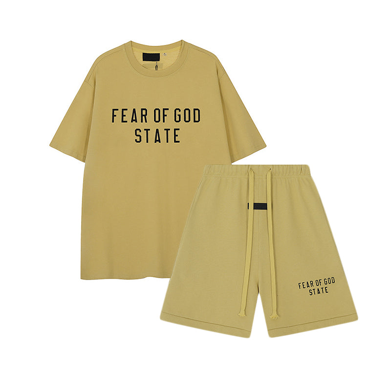 FW24 STATE T-Shirt / Shorts / Set - Yellow