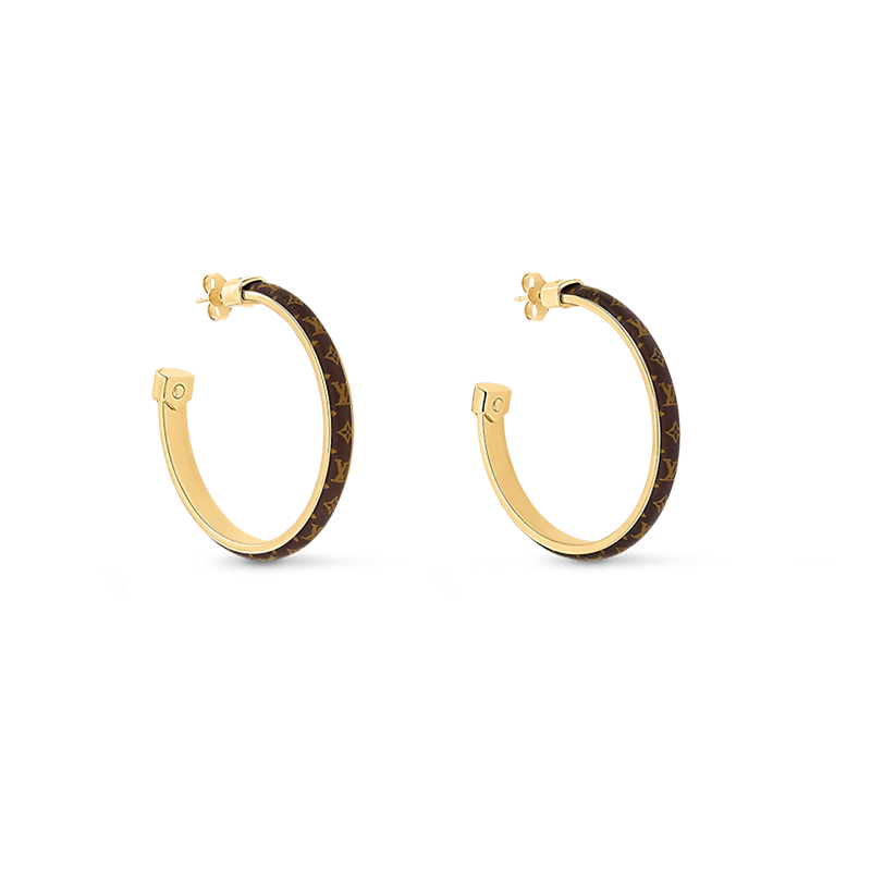 18K Louis Vuitton Signature Earrings