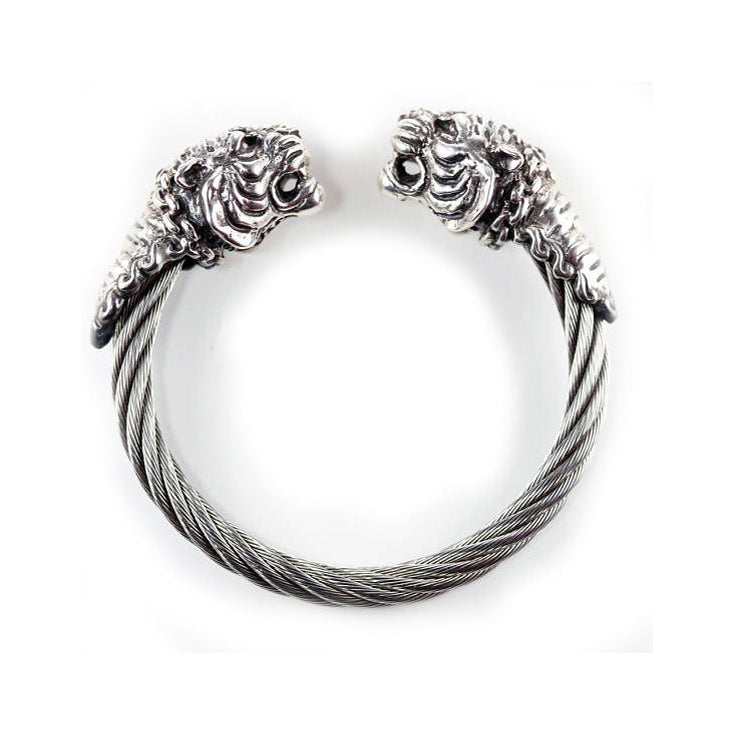 Double Gucci Double Tiger Head Vintage Bracelet