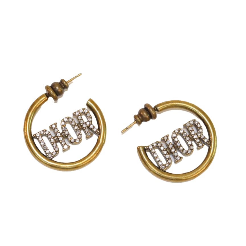 18K Dior 30 Montaigne Hoop Earrings