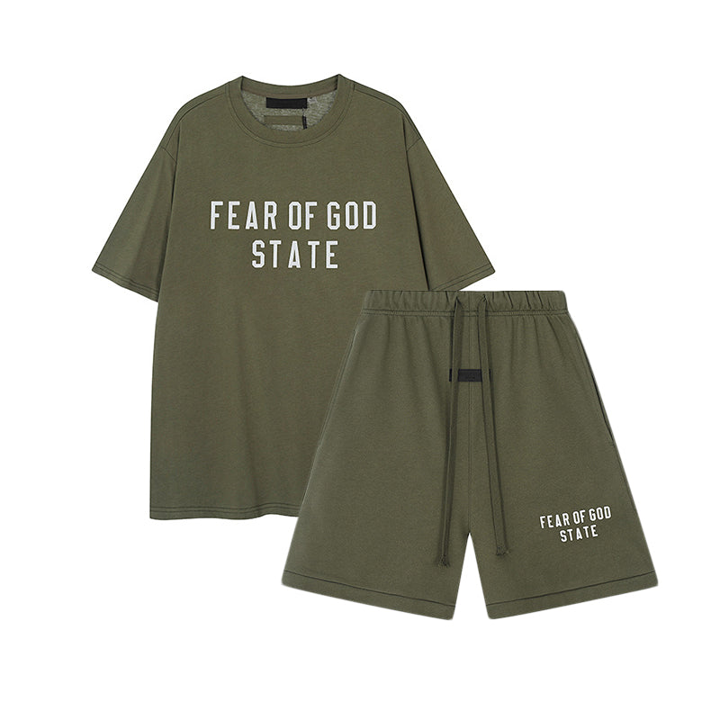 FW24 STATE T-Shirt / Shorts / Set - Turquoise
