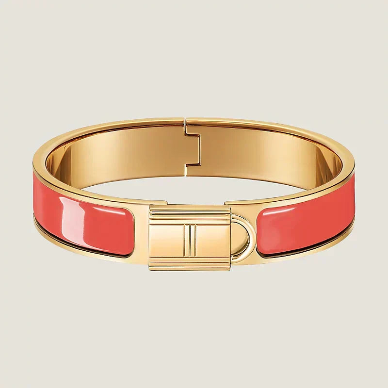18K Clic Cadenas Red Hermes Bracelet