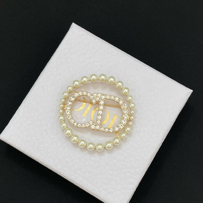 18K Dior Pearls Brooch