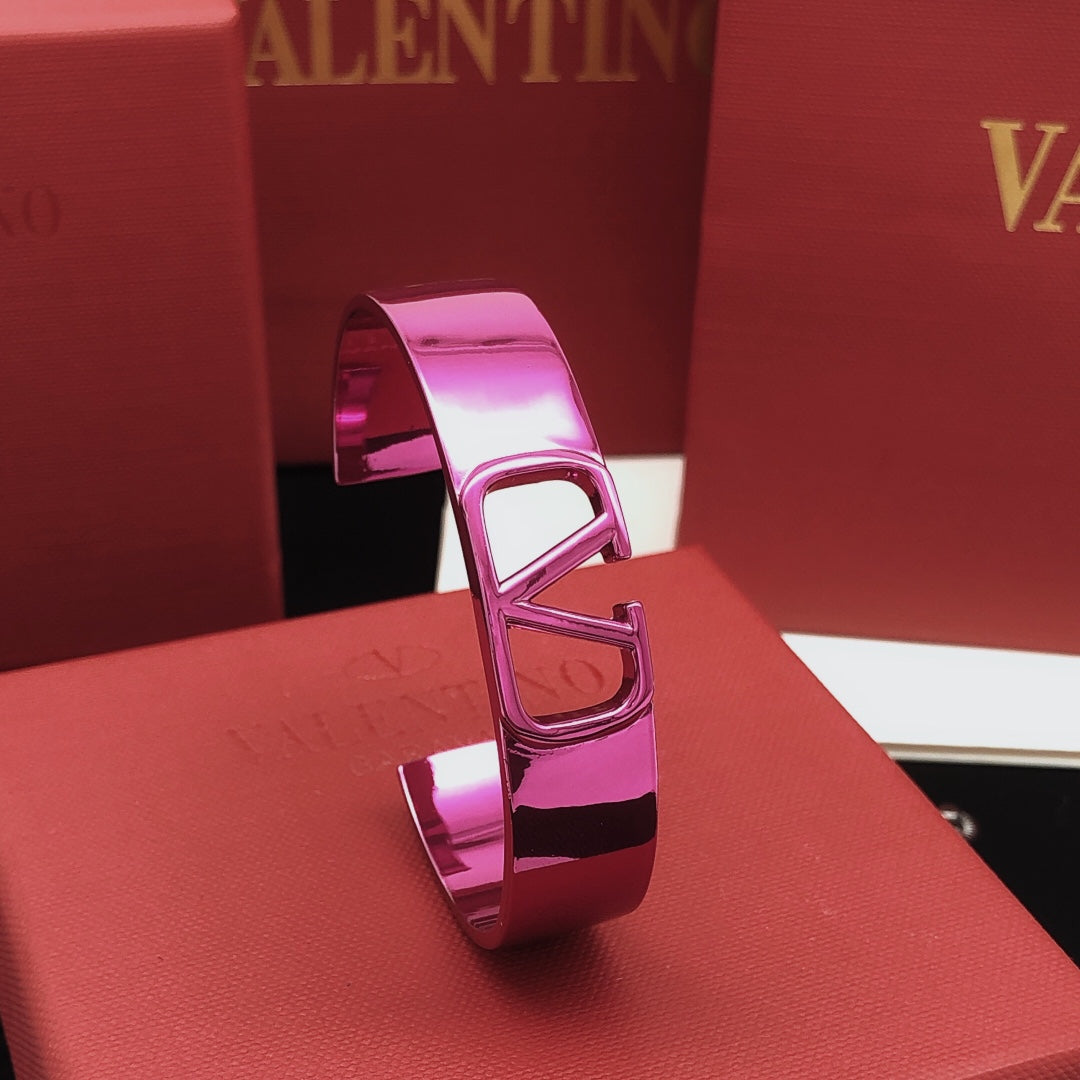 18K Valentino Pink Cuff Bracelet