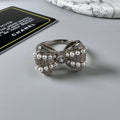 18K  Chanel Bow Tie Pearls Ring