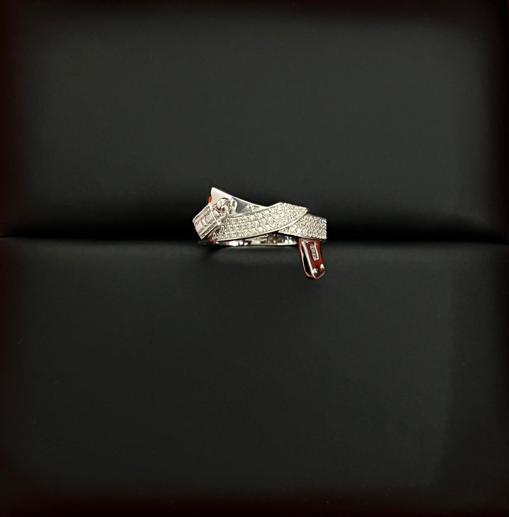 18K Kelly Gavroche Diamonds Hermes Ring