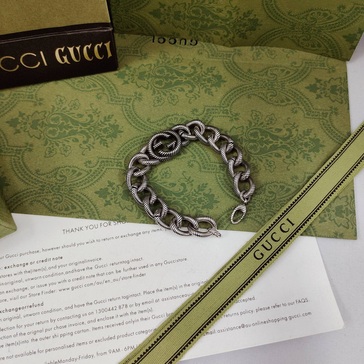 Double Gucci Interlocking Gucci Bracelet
