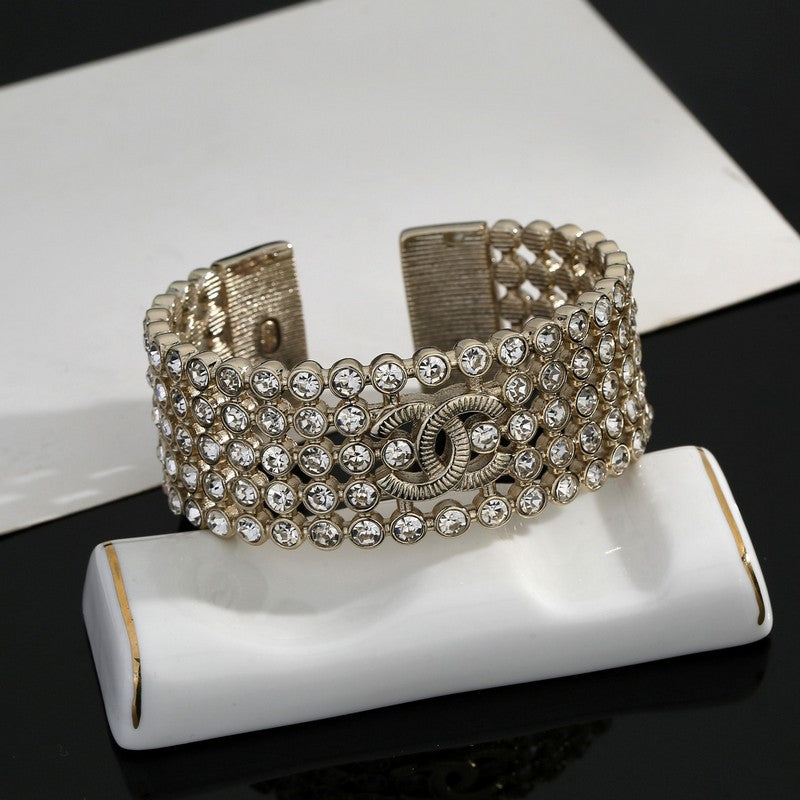 18K  Chanel Diamond Cuff Bracelet