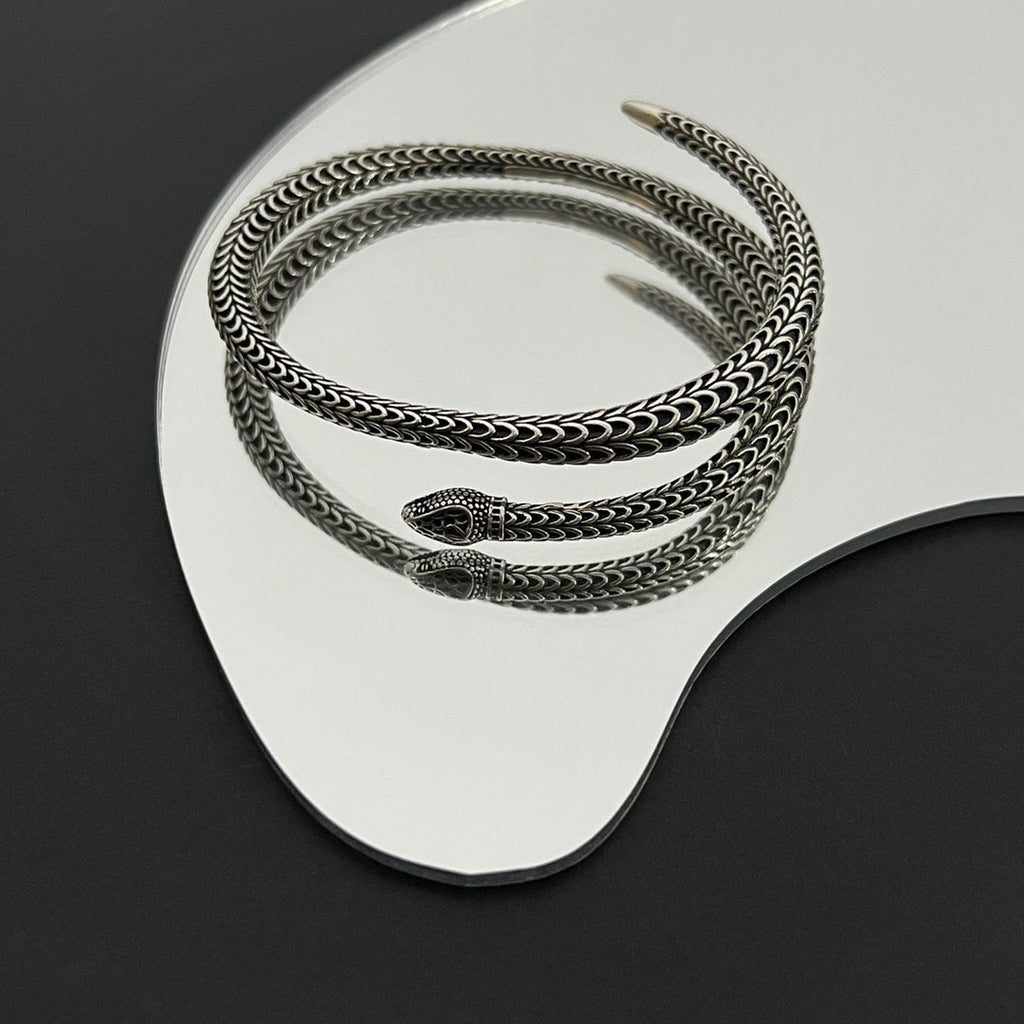 Double Gucci Ggard Snake Bracelet