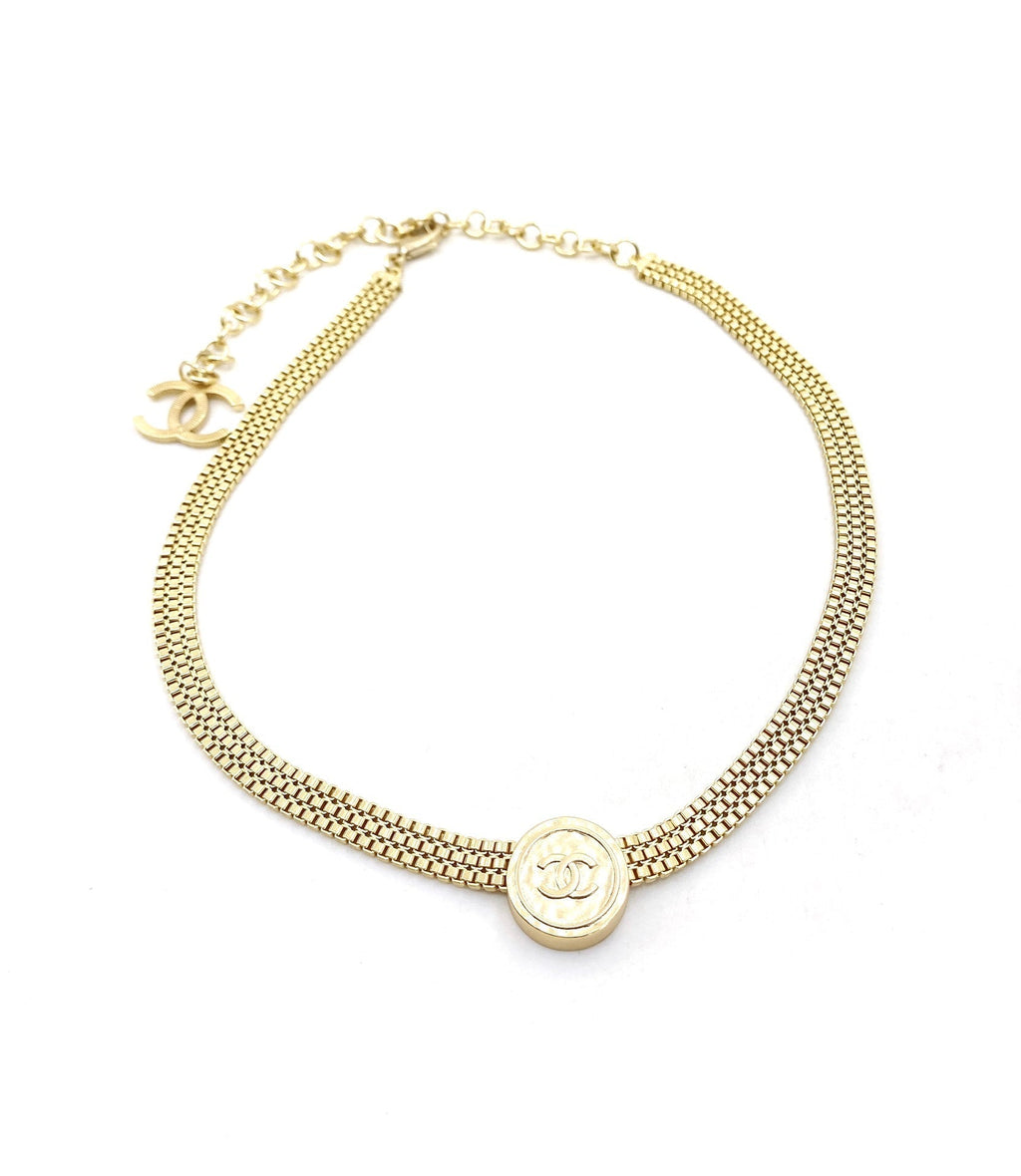 18K  Chanel Choker Chain Necklace