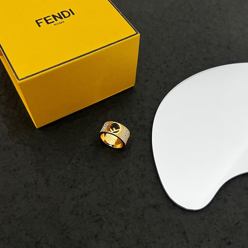 18K Fendi Is Wide Ring