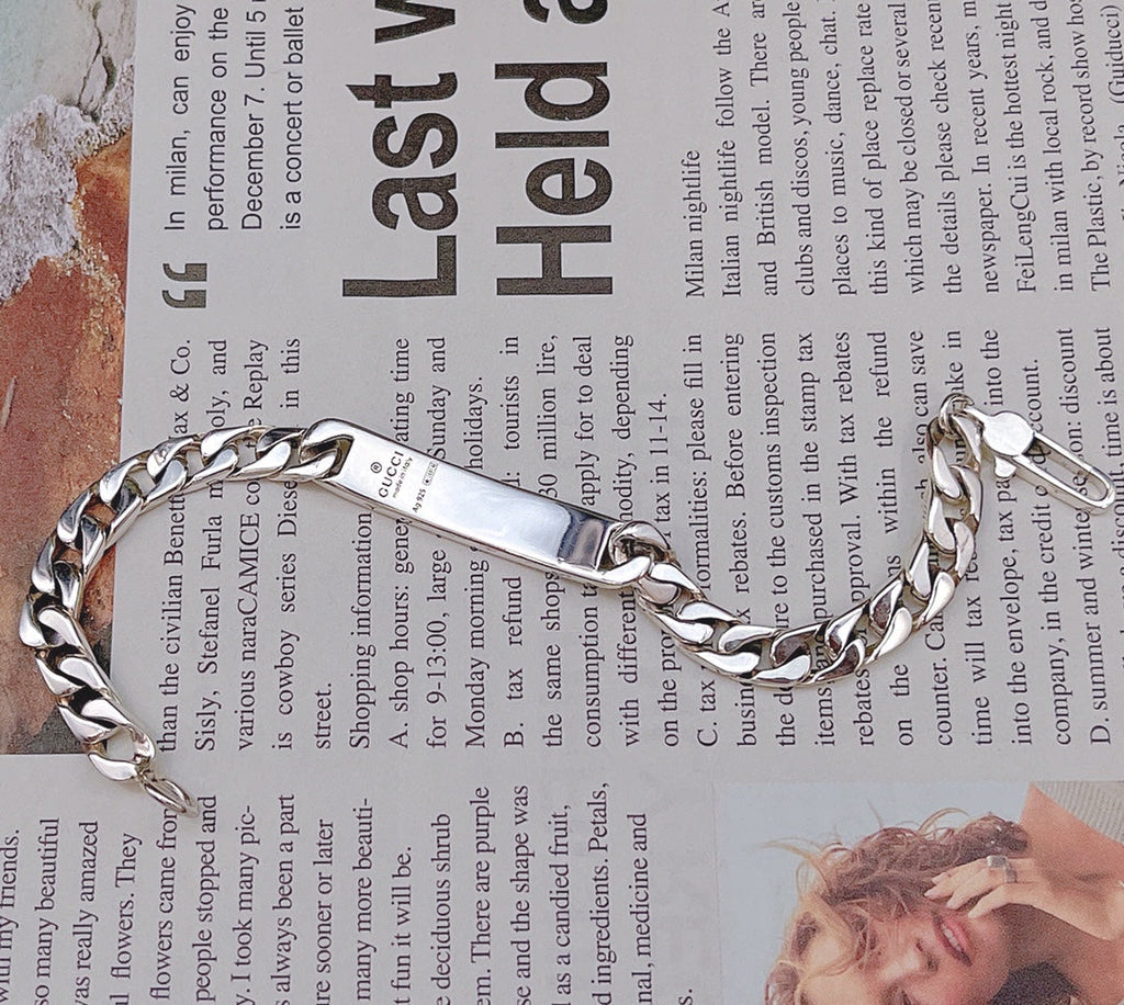Double Gucci Ghost Chain Bracelet
