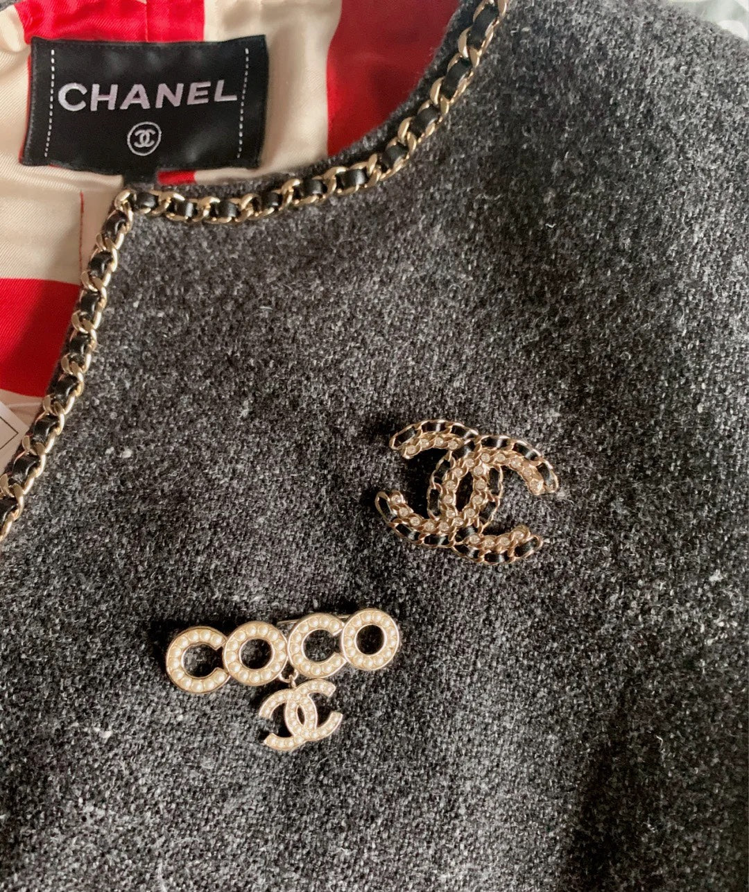 18K  Chanel Coco Crush Pearls Brooch