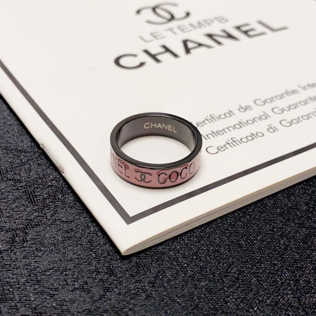 18K  Chanel Coco Pink Ring