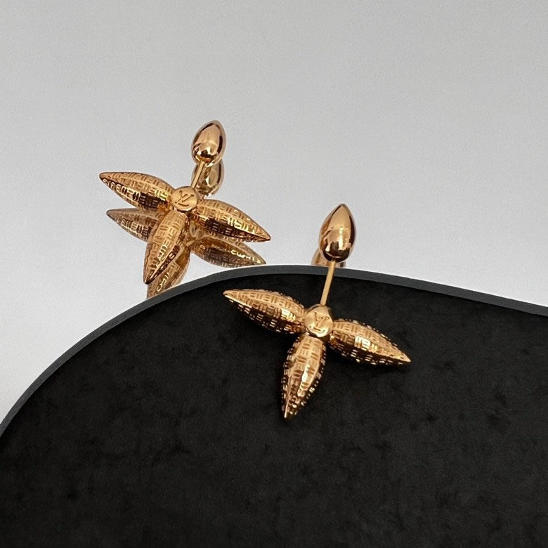 18K Louis Vuitton Louisette Stud Earrings