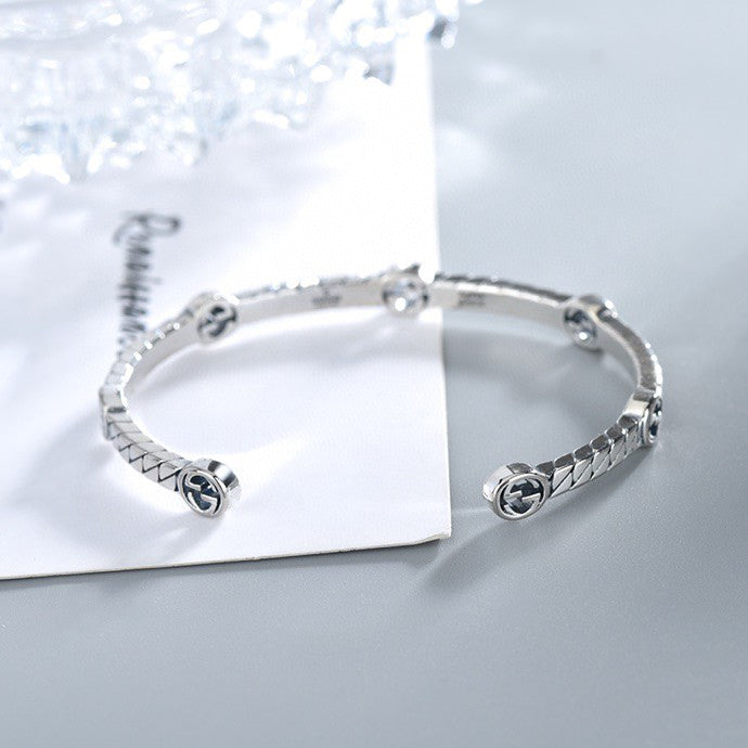 Double Gucci Thin Interlocking Gucci Bracelet