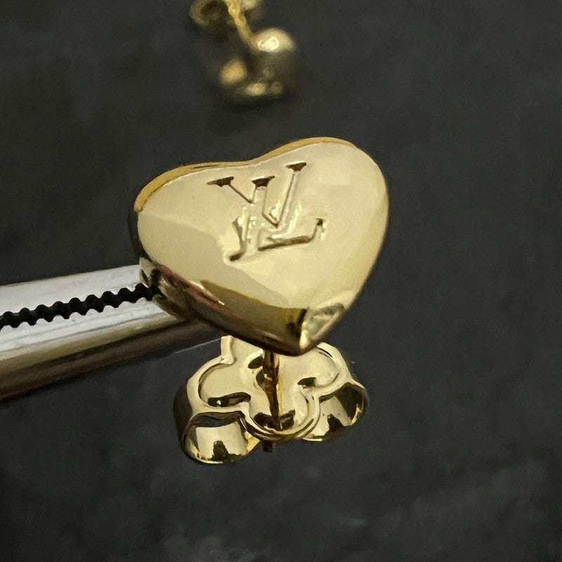 18K Louis Vuitton Heart Earrings