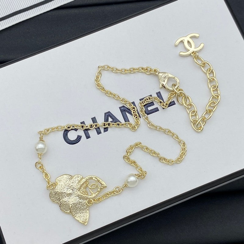18K  Chanel Camellia Necklace