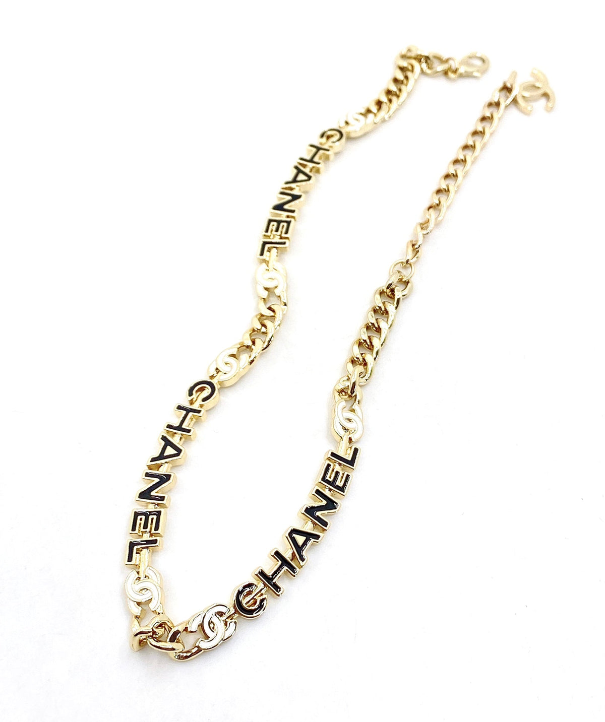 18K  Chanel Chain Choker Necklace