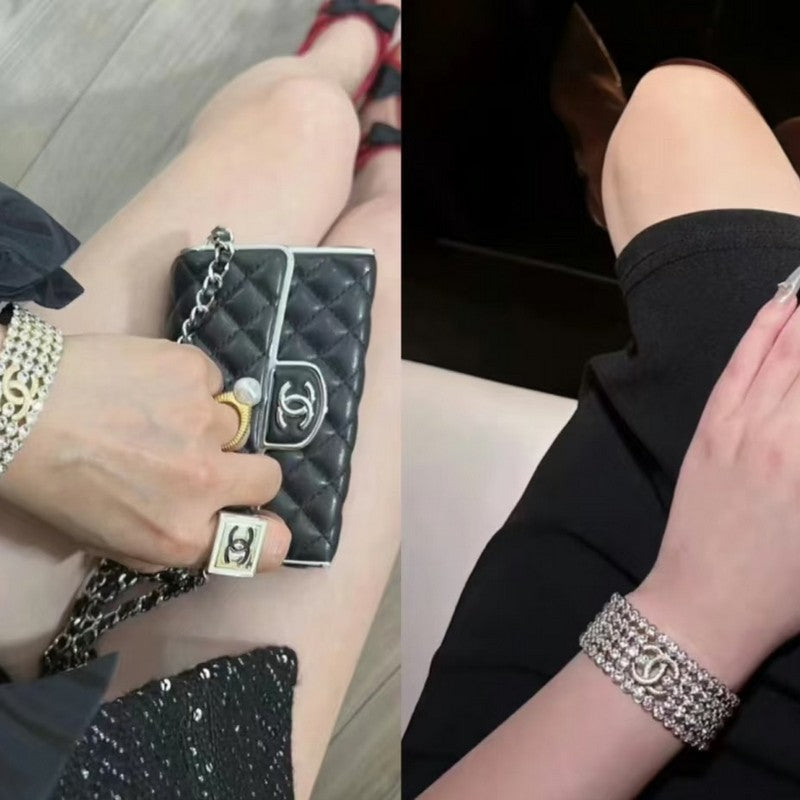 18K  Chanel Diamond Cuff Bracelet