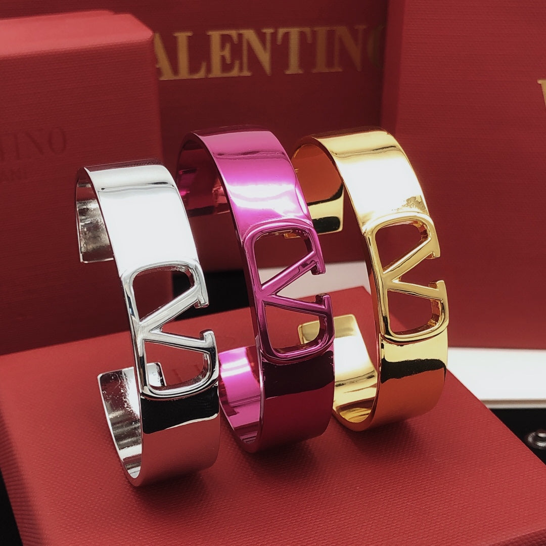 18K Valentino Pink Cuff Bracelet