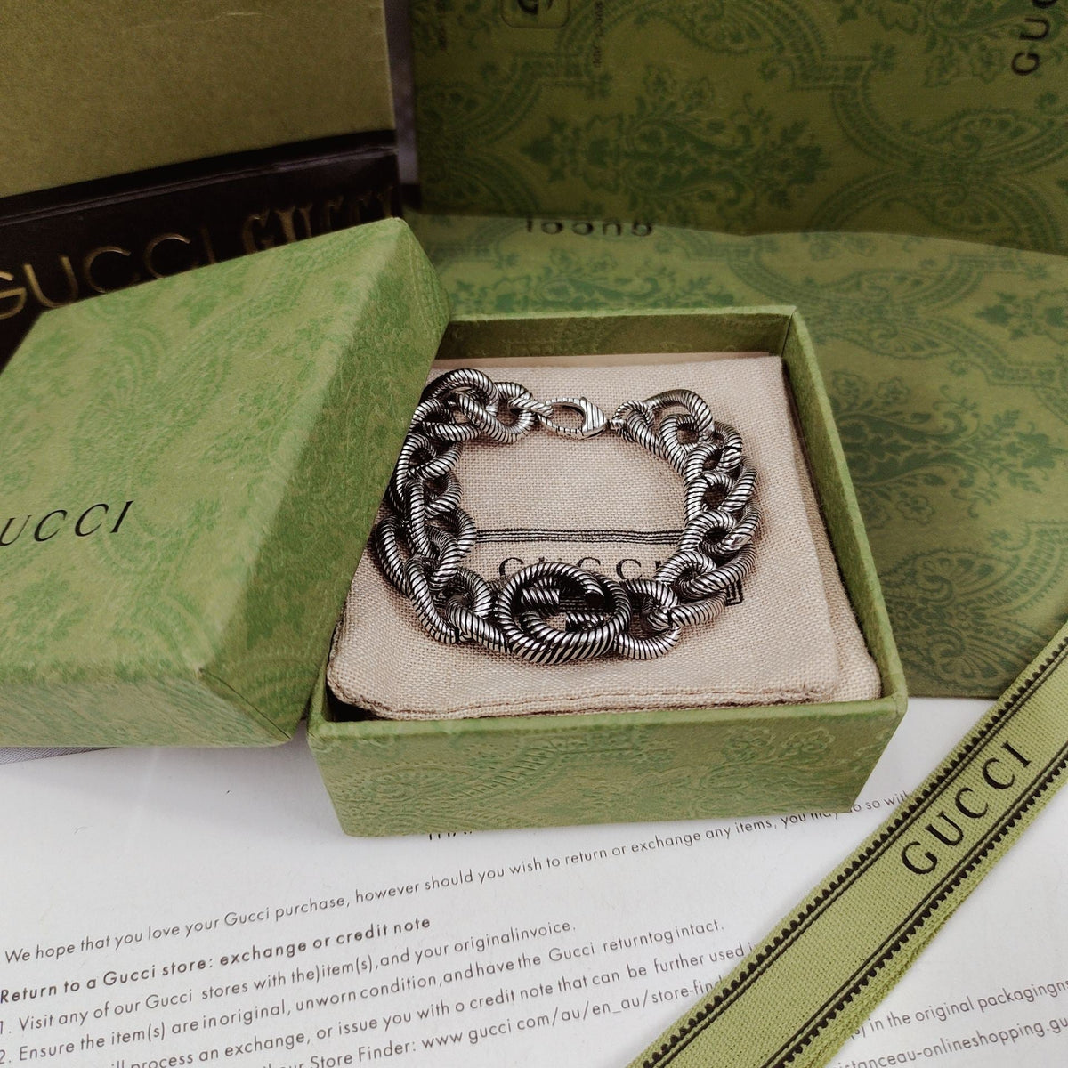 Double Gucci Interlocking Gucci Bracelet