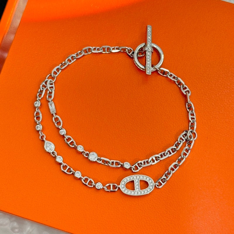 18K Hermes Farandole Diamond Bracelet