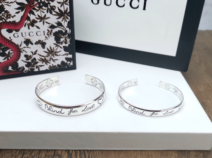 Double Gucci Blind For Love Bracelet